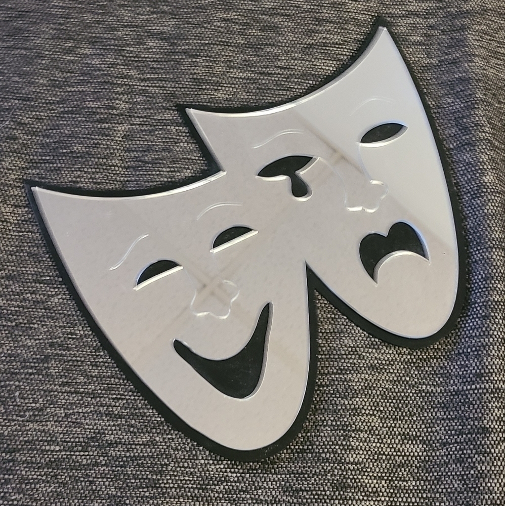 Mirrored theater masks